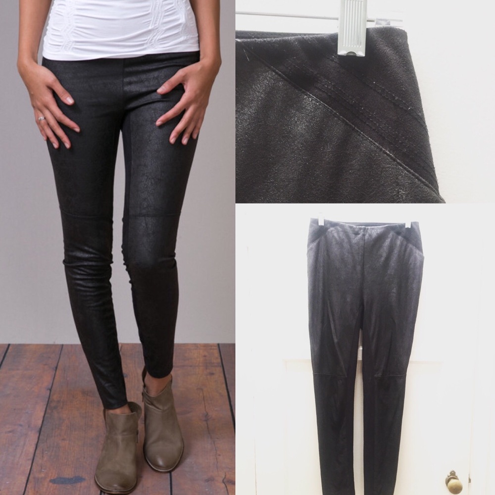 Lyssé Anya Distressed Vegan Leather Legging